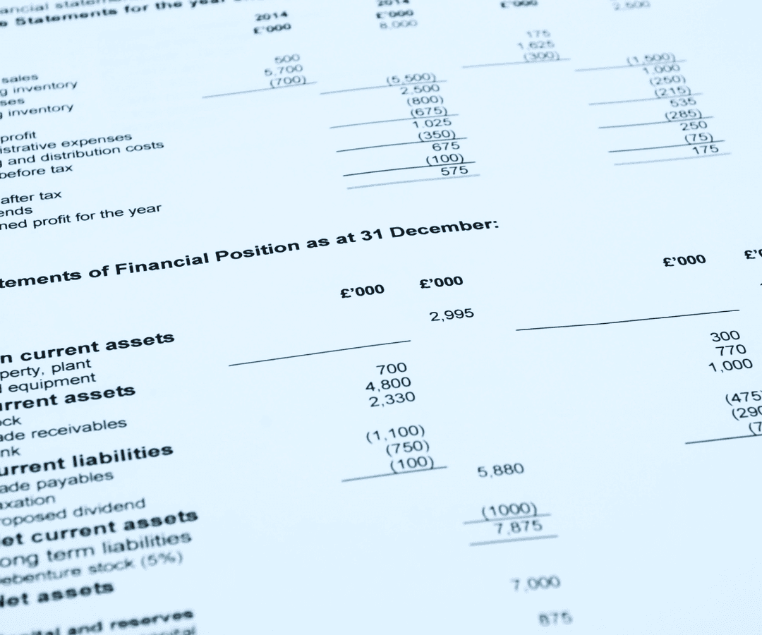 Illustration of bank statement processing