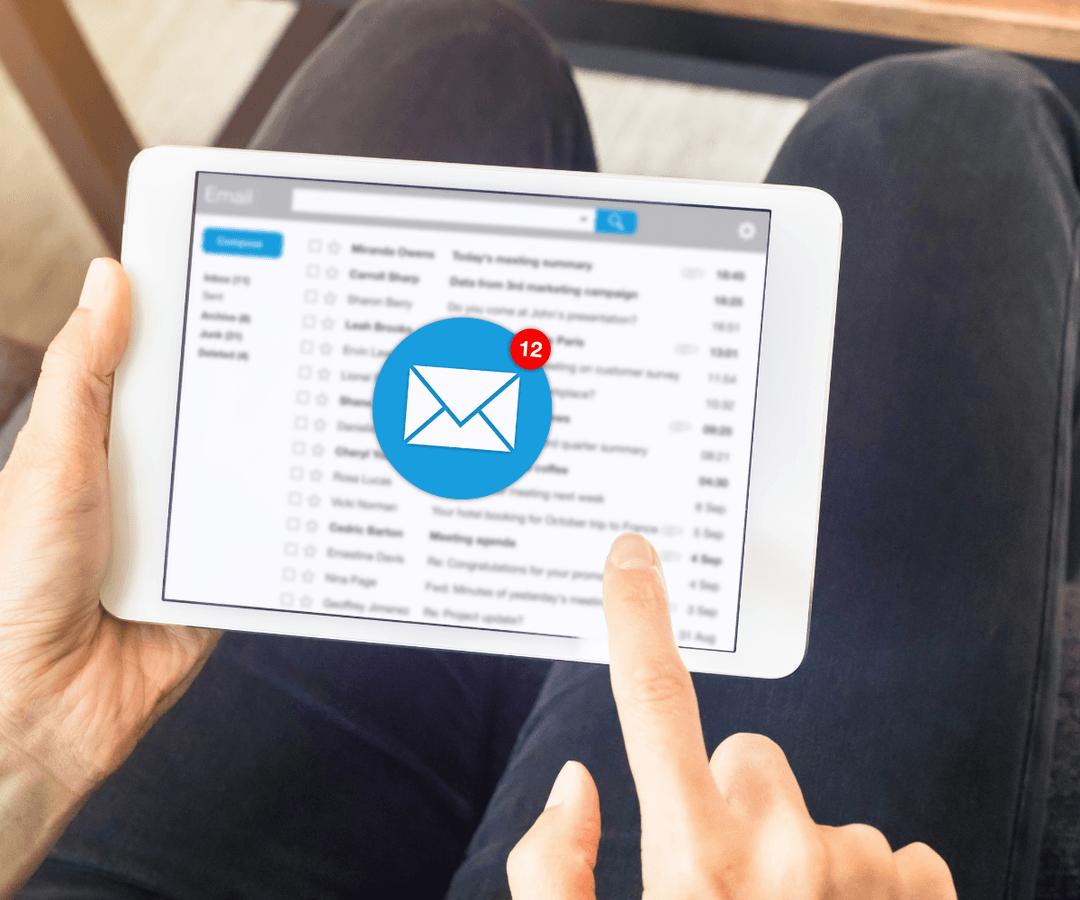 Illustration of email processing