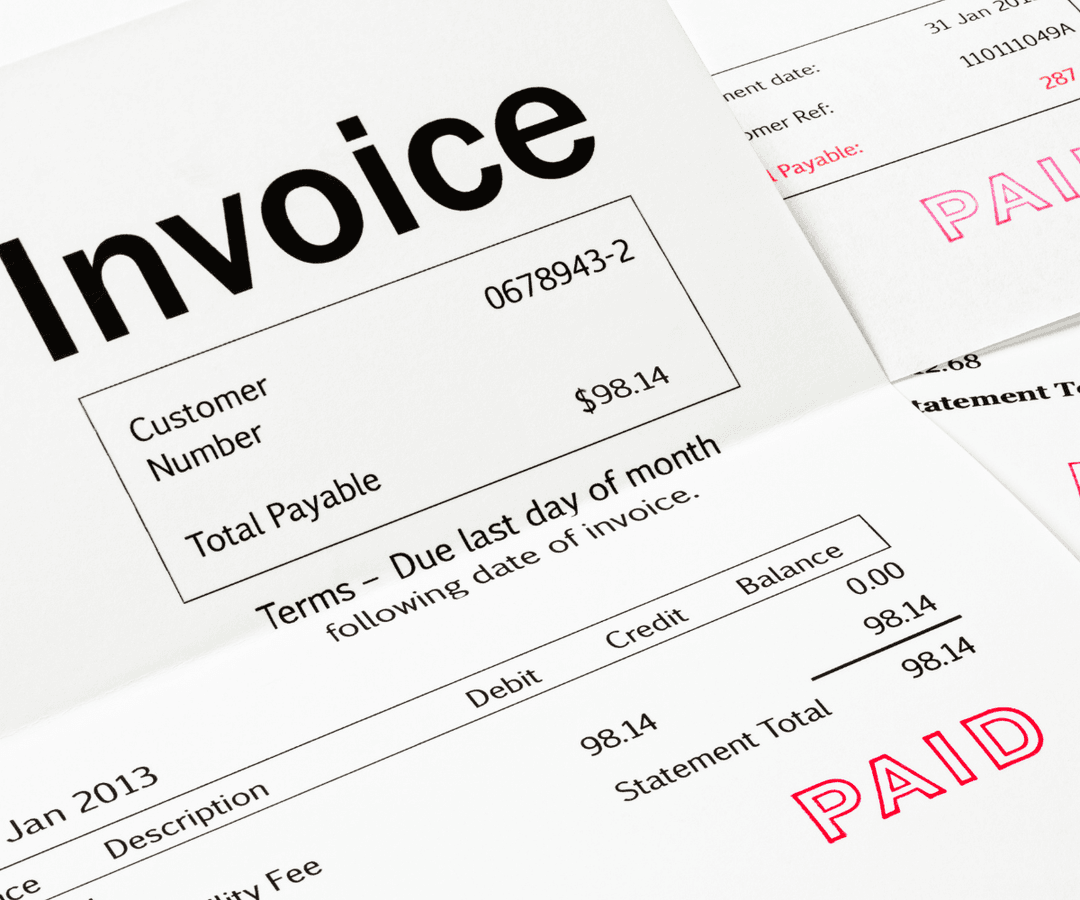 Illustration of invoice processing