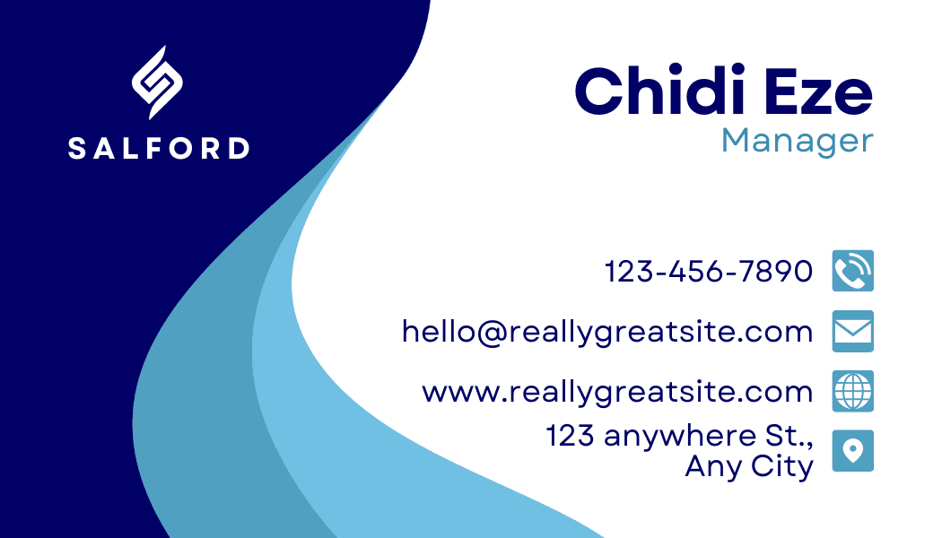 Sample business card